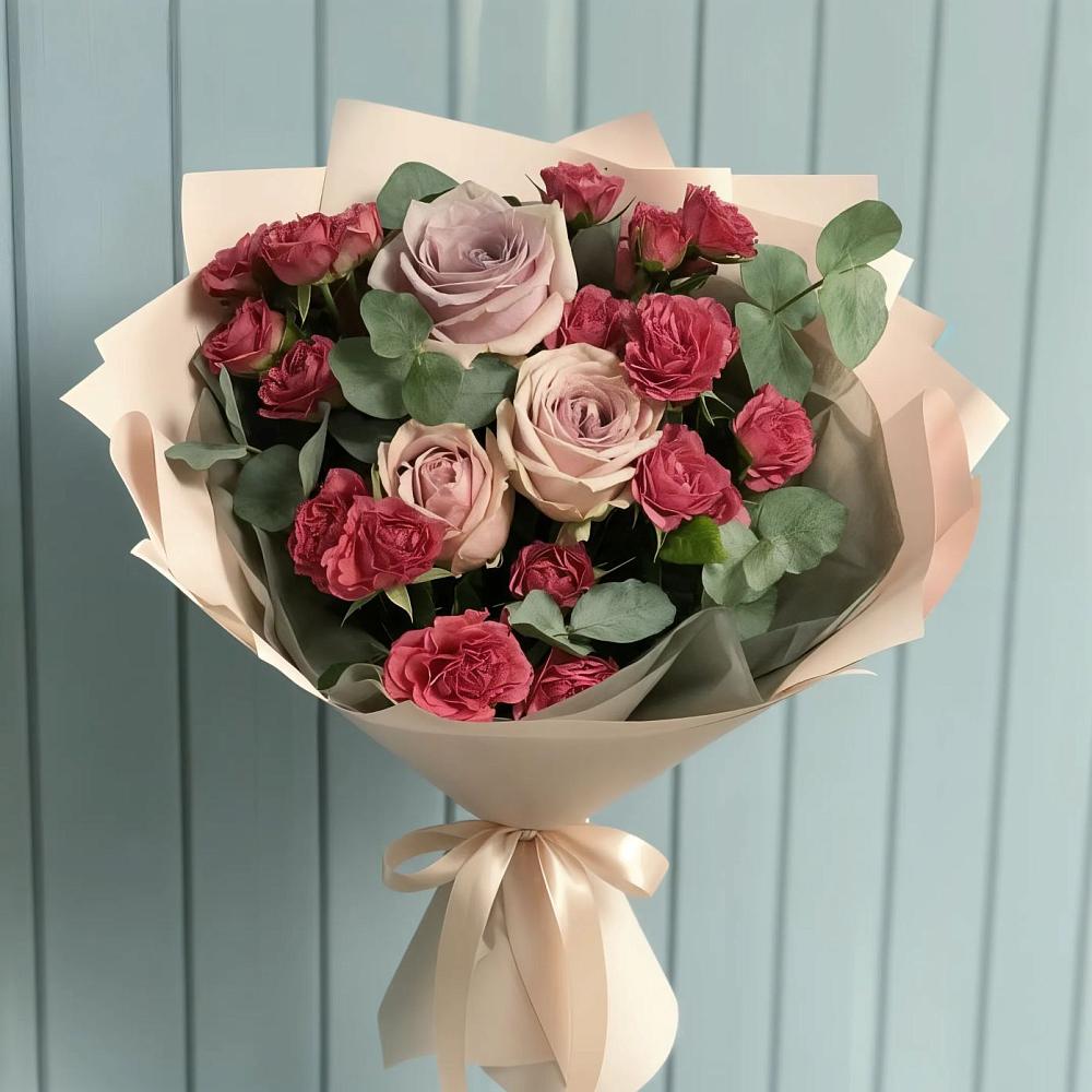 Букет цветов из: Гвоздики и Розы в Шебекино