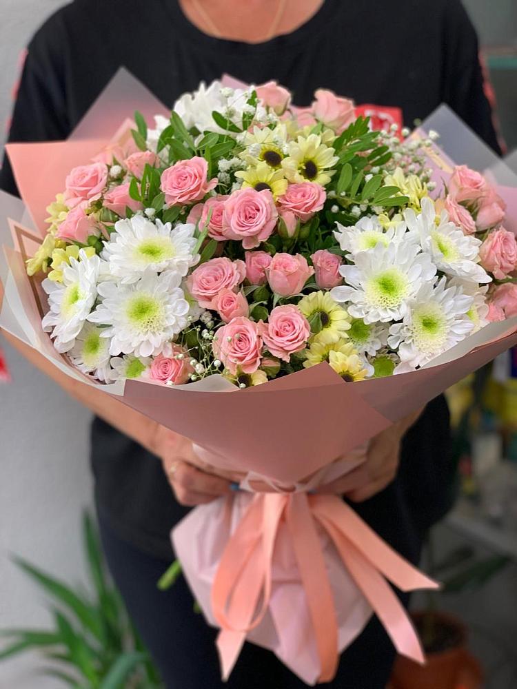 Букет цветов из: Розы и Хризантемы в Шебекино