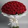 Букет 101 Красная роза Блэк Мэджик в Шебекино