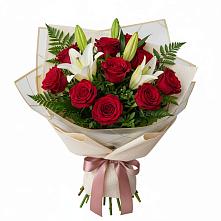 Букет цветов из:  Лилии и Розы в Шебекино