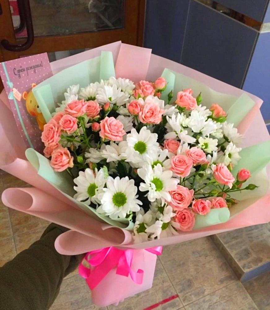 Букет цветов из: Розы и Хризантемы в Шебекино