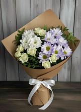 Букет цветов из:  Хризантемы и Розы в Шебекино