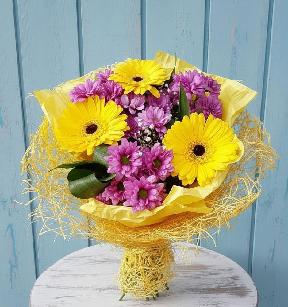 Букет цветов из: Хризантемы и Герберы в Шебекино