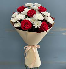 Букет цветов из:  Розы и Хризантемы в Шебекино