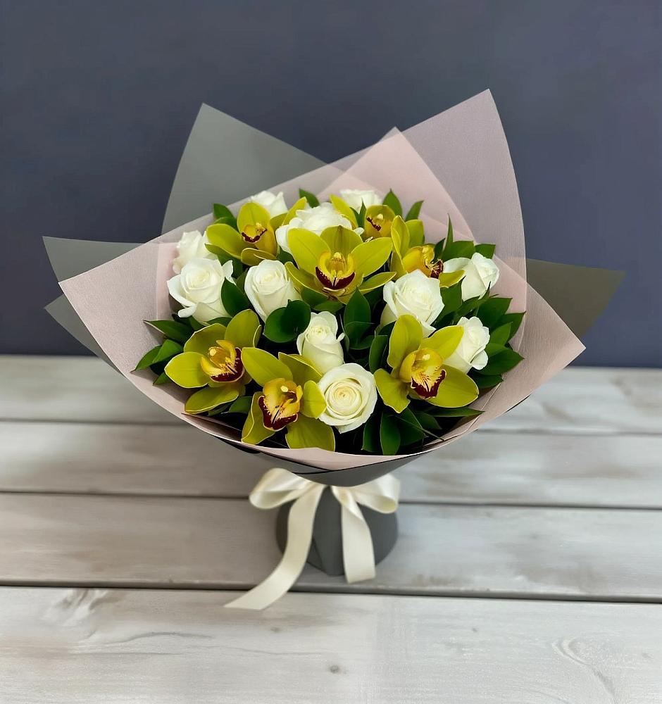 Букет цветов из: Орхидеи и Розы в Шебекино