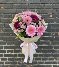 Букет цветов из:  Герберы и Хризантемы в Шебекино