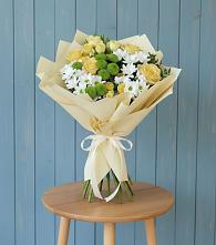 Букет цветов из:  Хризантемы и Розы в Шебекино