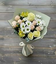 Букет цветов из:  Альстромерии, Розы и Хризантемы #REPLACE_PRED# Шебекино