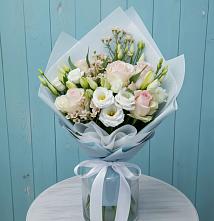 Букет цветов из:  Розы и Лизиантусы #REPLACE_PRED# Шебекино