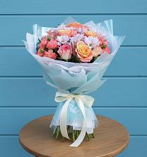 Букет цветов из:  Хризантемы и Розы в Шебекино