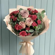 Букет цветов из:  Гвоздики и Розы #REPLACE_PRED# Шебекино