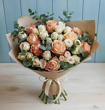 Букет цветов из:  Альстромерии и Розы #REPLACE_PRED# Шебекино